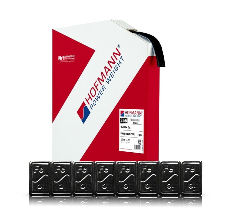 Ciężarek klejony Hofmann Fe rolka 5kg - czarny
