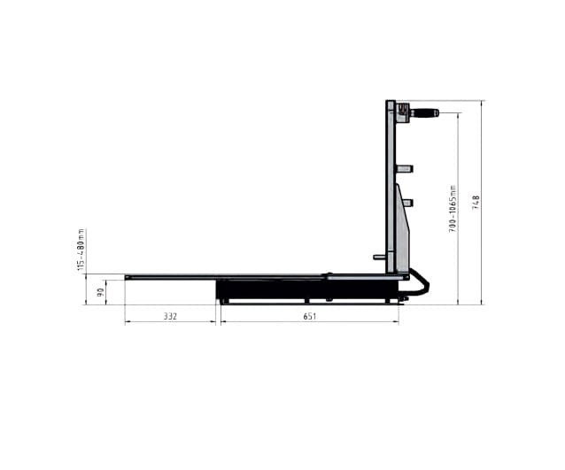 Podnośnik koła winda do wyważarek AirgoLift