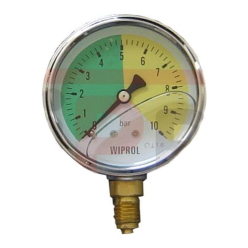 Manometr glicerynowy 10 BAR 63mm 1/4"GZ