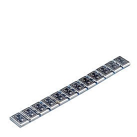 Ciężarek klejony motocyklowy 3,8mm (Zn) (6 szt.) chrom