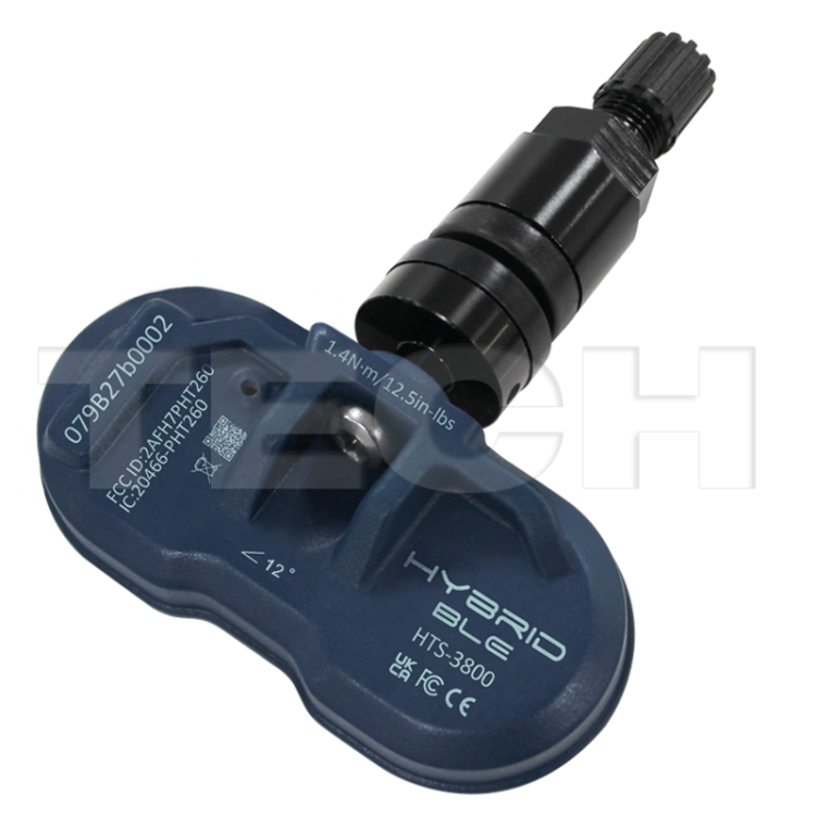 Czujnik ciśnienia TPMS T-Pro Hybrid BLE z zaworem Clamp-In Tesla  czarny.png