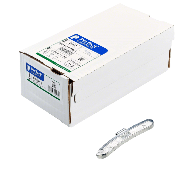 Ciężarki nabijane cynkowe do felg stalowych Perfect EQUIPMENT Typ T84U (Zn) 50g - opakowanie 100 sztuk.png