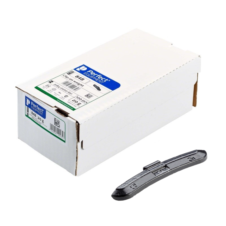 Ciężarki nabijane cynkowe do felg stalowych Perfect EQUIPMENT Typ T84B (Zn) 50g - opakowanie 100 sztuk.jpg.png