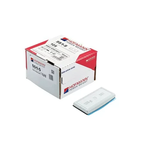 Ciężarek klejony ołowiany do kół ciężarowych Typ 551 (Pb) 125g - opakowanie 10 sztuk.webp