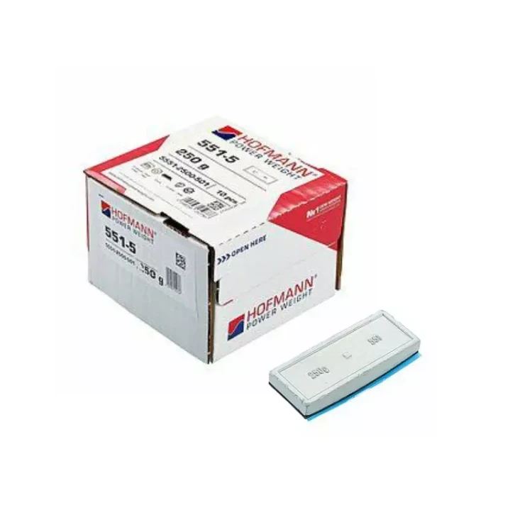 ciężarek klejony ołowiany do kół ciężarowych Typ 551 (Pb) 250g - opakowanie 10 sztuk.webp