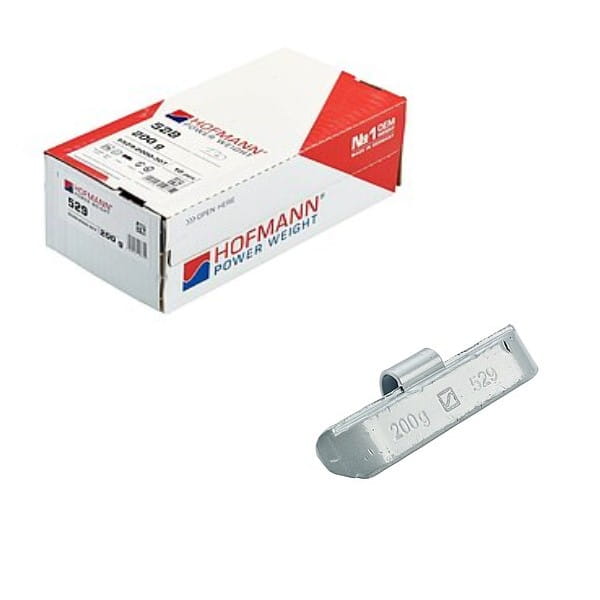 Ciężarek nabijany ołowiany do kół ciężarowych Hofmann Typ 529 (Pb) 200g - opakowanie 10 sztuk.jpg