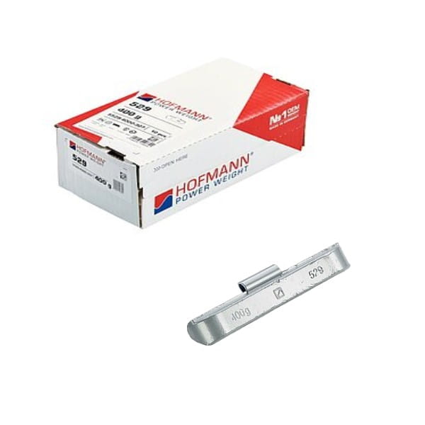 Ciężarek nabijany ołowiany do kół ciężarowych Hofmann Typ 529 (Pb) 400g - opakowanie 10 sztuk.jpg