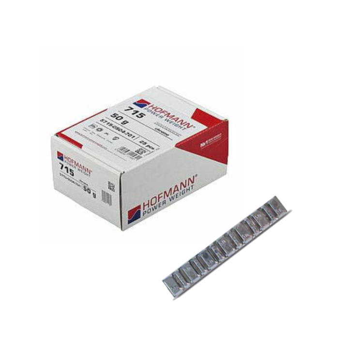 Ciężarek klejony ołowiany do kół motocyklowych Typ 715 (Pb) chrom 50g .png