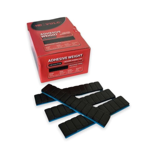 Ciężarek klejony HD VULC 120g 12x10g powlekany antracyt (Fe) 50 sztuk