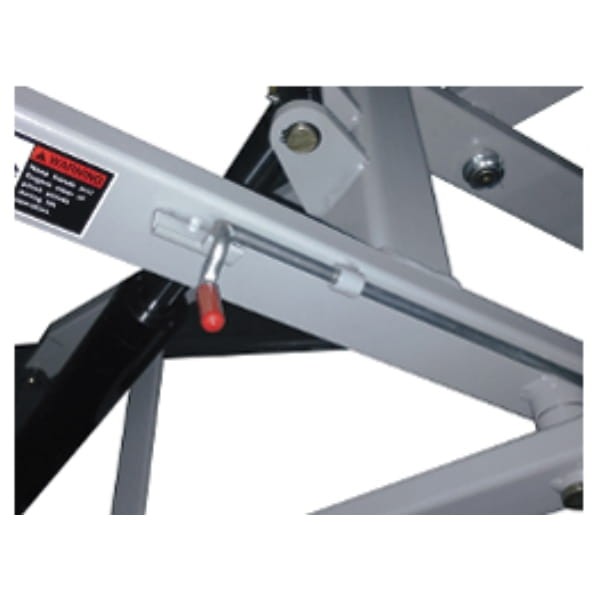 Podnośnik motocyklowy ProGear MC600 - zabezpieczenie przed opadnięciem motocykla
