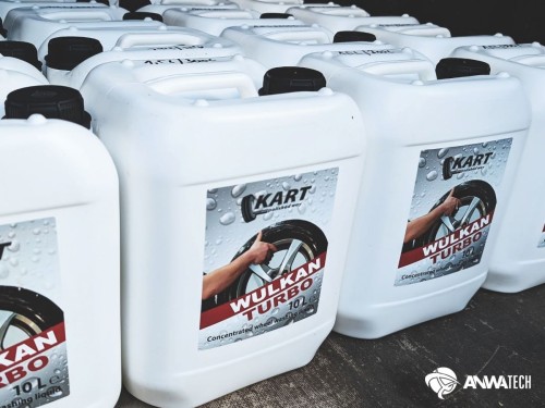 Koncentrat do automatycznych myjek do kół KART Wulkan Turbo 10L – kanistry w magazynie ANWA-TECH