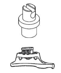 Stopka montażowa plastik FASEP + adapter
