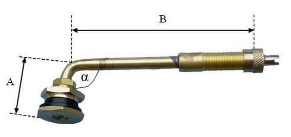 Wentyl do felg maszyn ziemnych TRJ654-03