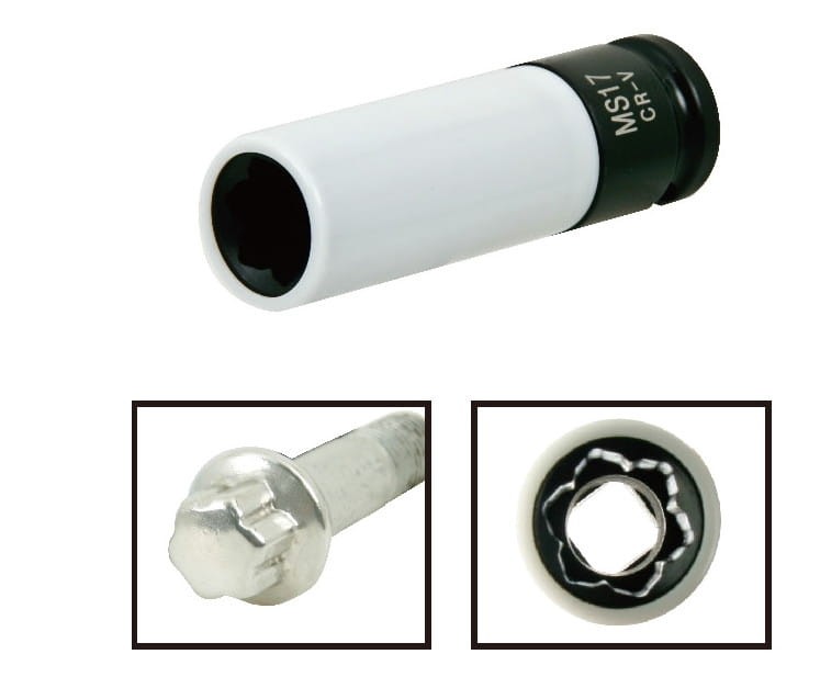 Specjalna nasadka udarowa do kół felg ALU Mercedes - Jonnesway AG010204