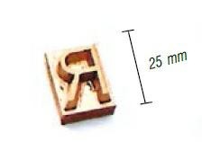 Litery cyfry wypalarki do znakowania opon Salvadori 815