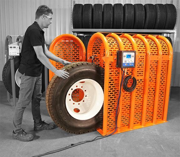 komplet do pompowania opon/klatka/kosz-12203