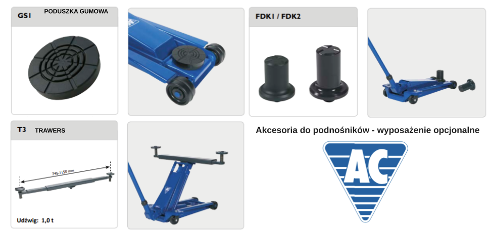 Akcesoria dodatkowe do podnośnika AC Hydraulic DK20HLQ