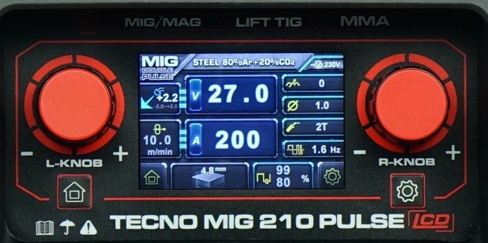 Spawarka Inwertorowa TECNOMIG 210 PULSE LCD