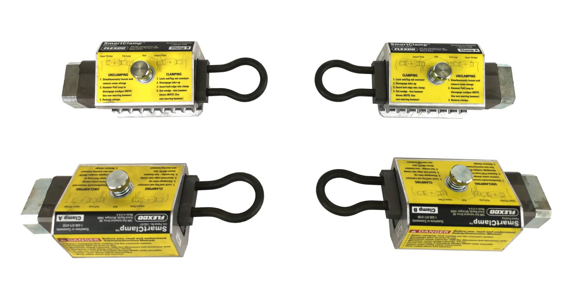 Klamry zaciskowe do taśm przenośnikowych Flexc.jpg