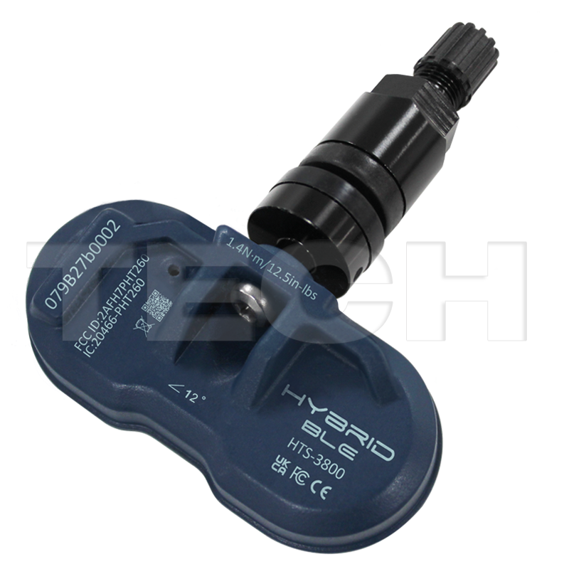 Czujnik ciśnienia TPMS T-Pro Hybrid BLE z zaworem Clamp-In Tesla  czarny.png